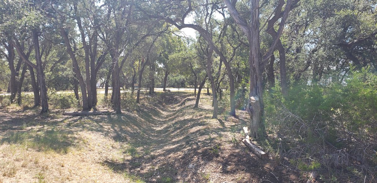 Hole 7 fairway and basket