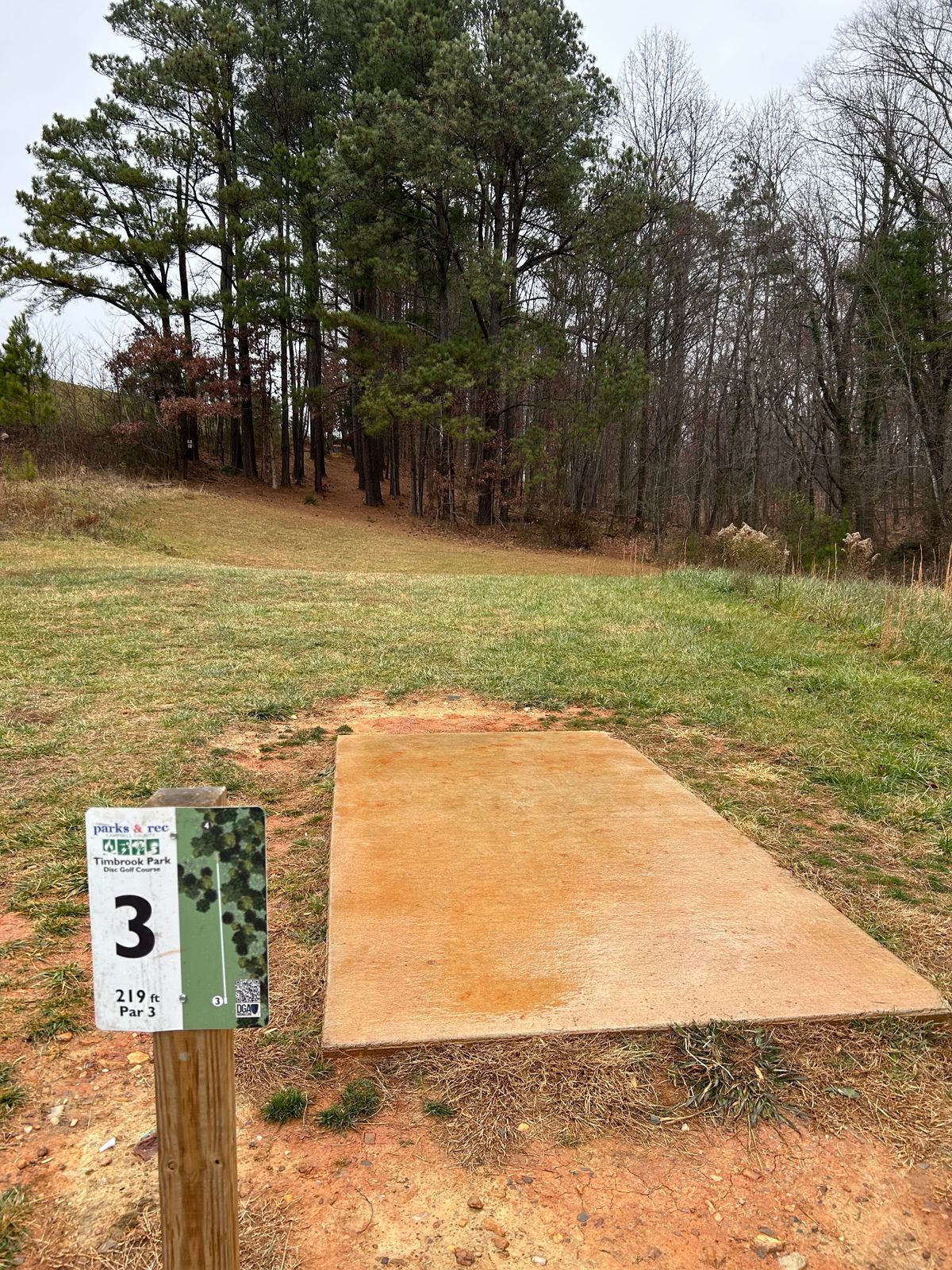 View of hole 3 from the teepad