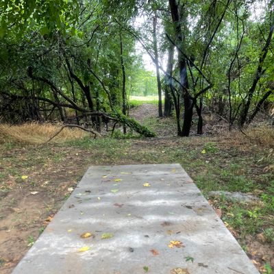 Hole 17 Long pad.