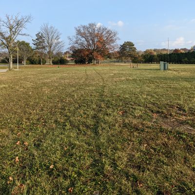 Hole 1 view from tee to pin