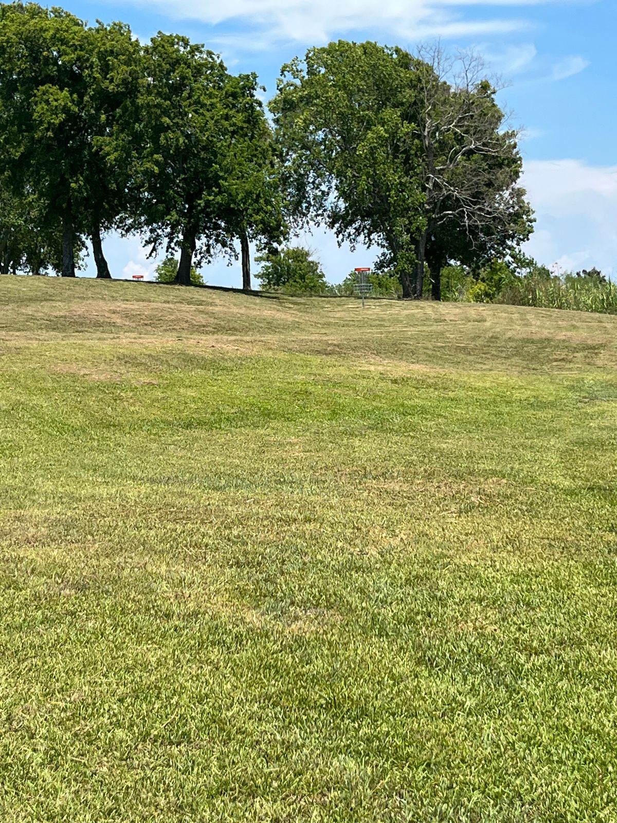 Decent ways up around the corner. Fun hole for a side arm.