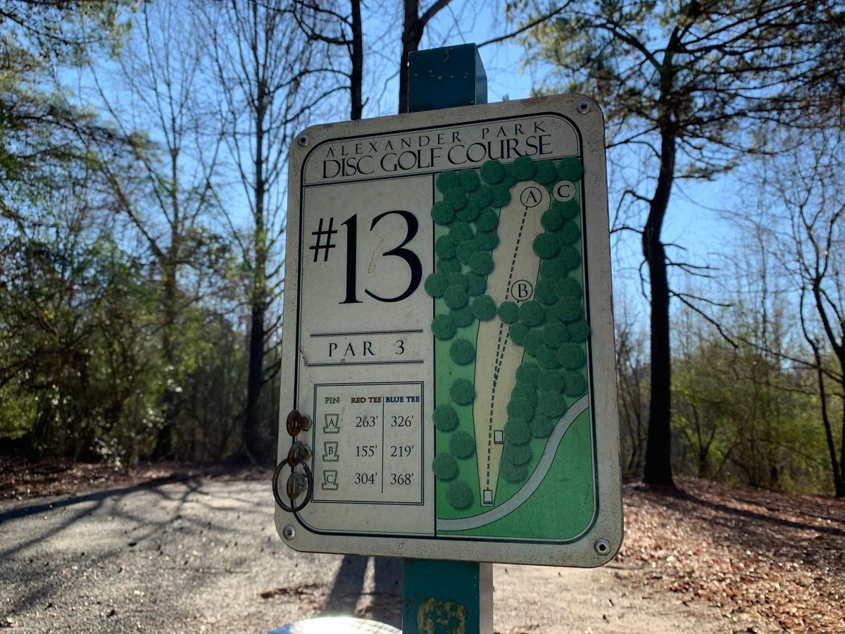 Map for hole 13