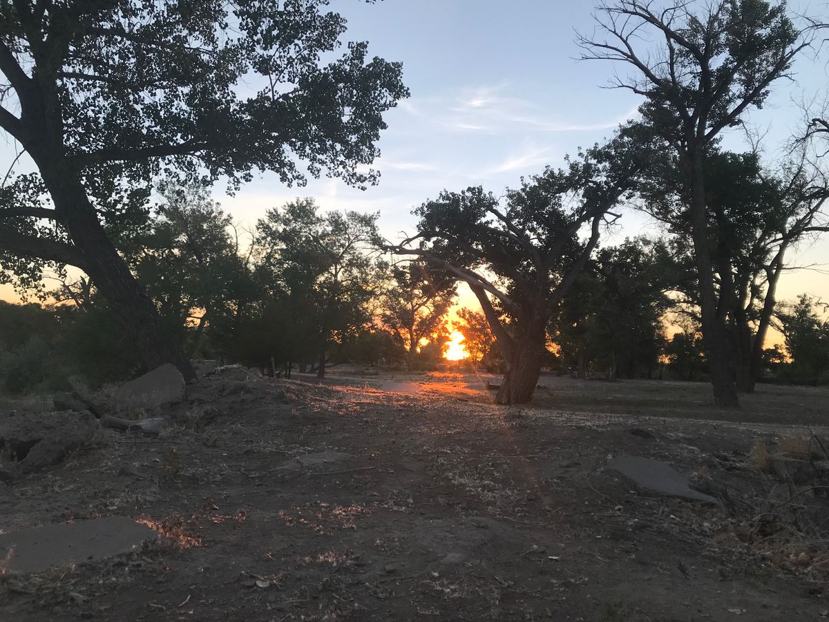 Hold 17 at sunset