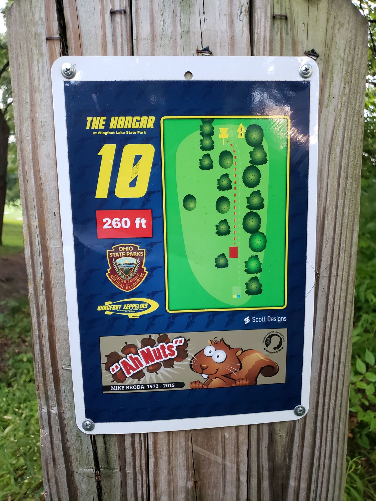 Hole 10 short sign