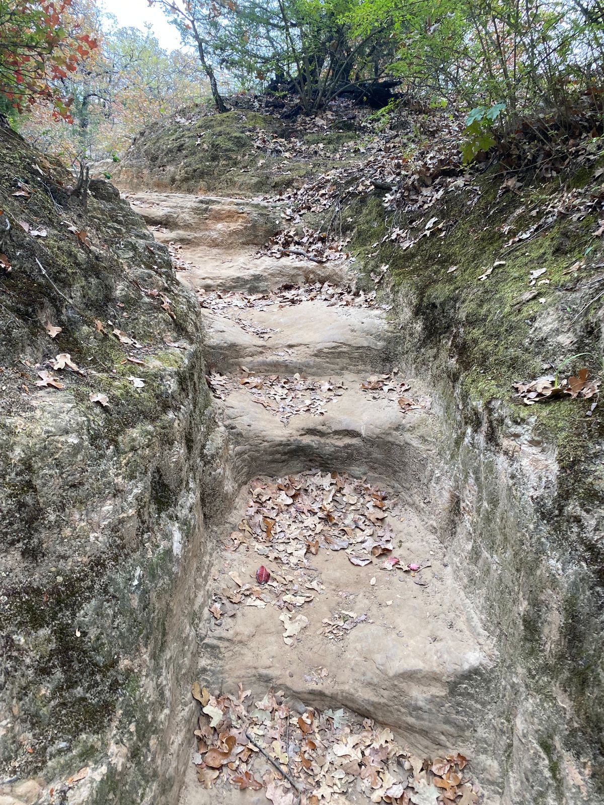 Walk way to nine