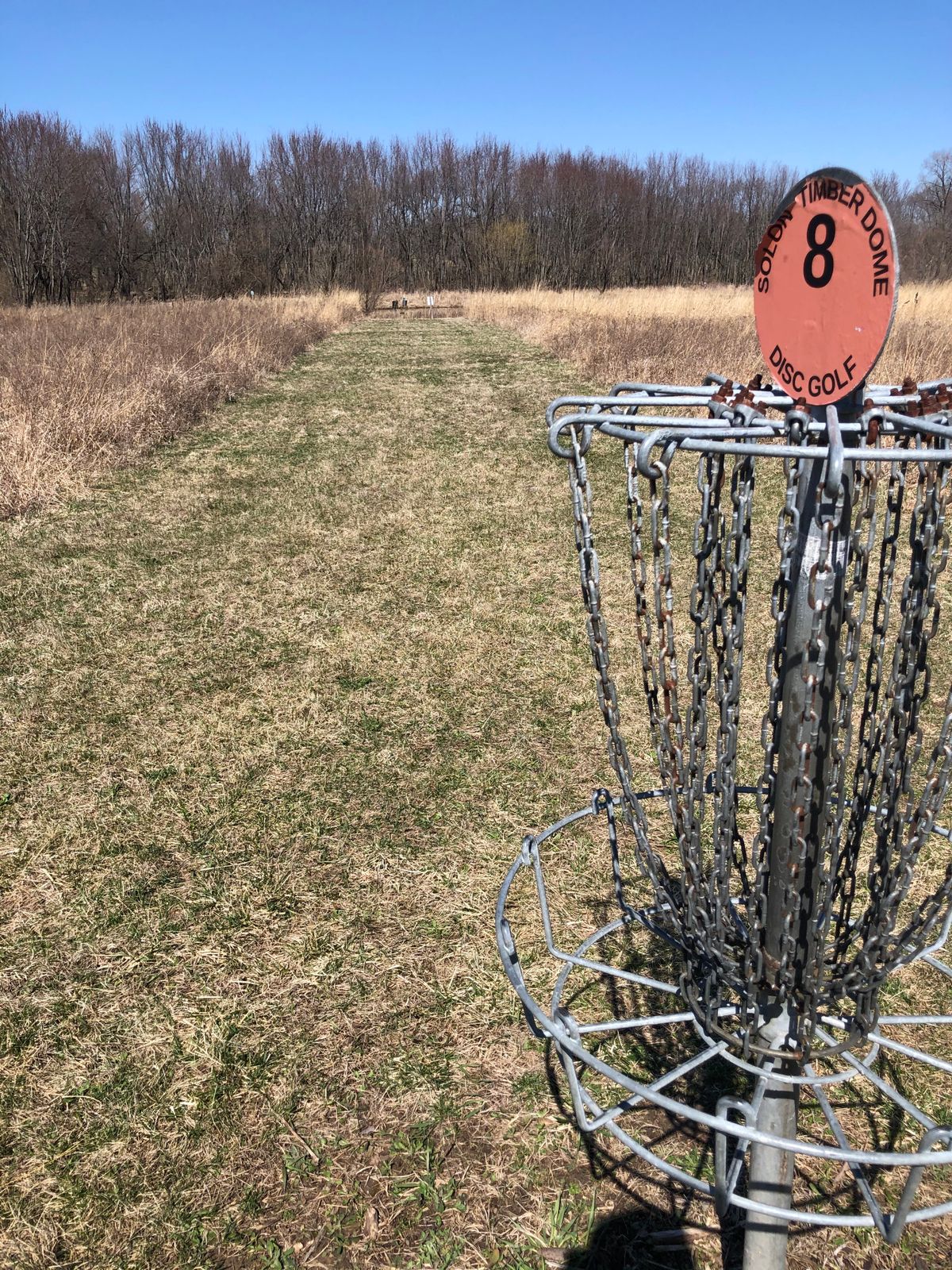 Hole 8 looking back from pin