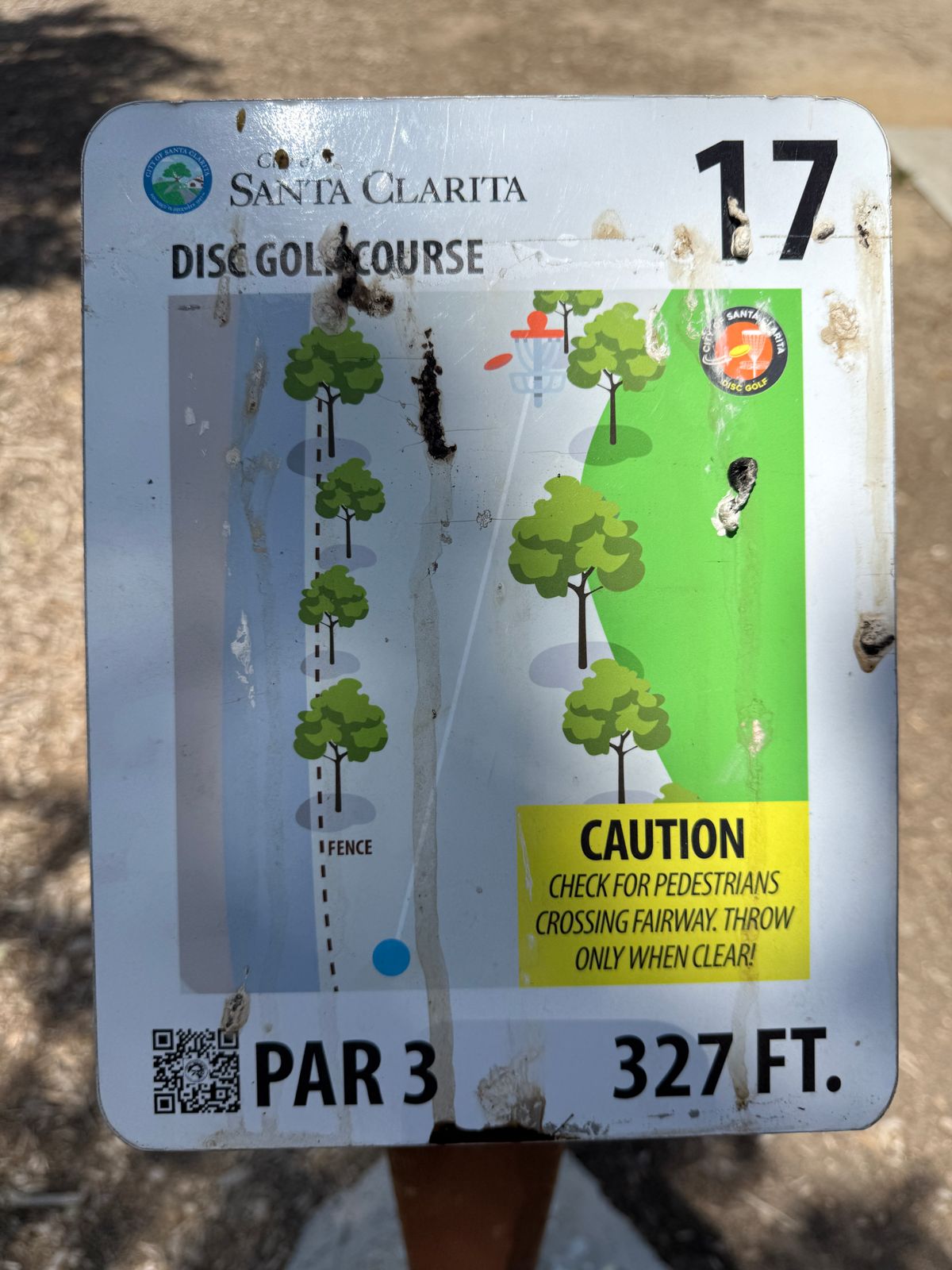 Hole 17 sign