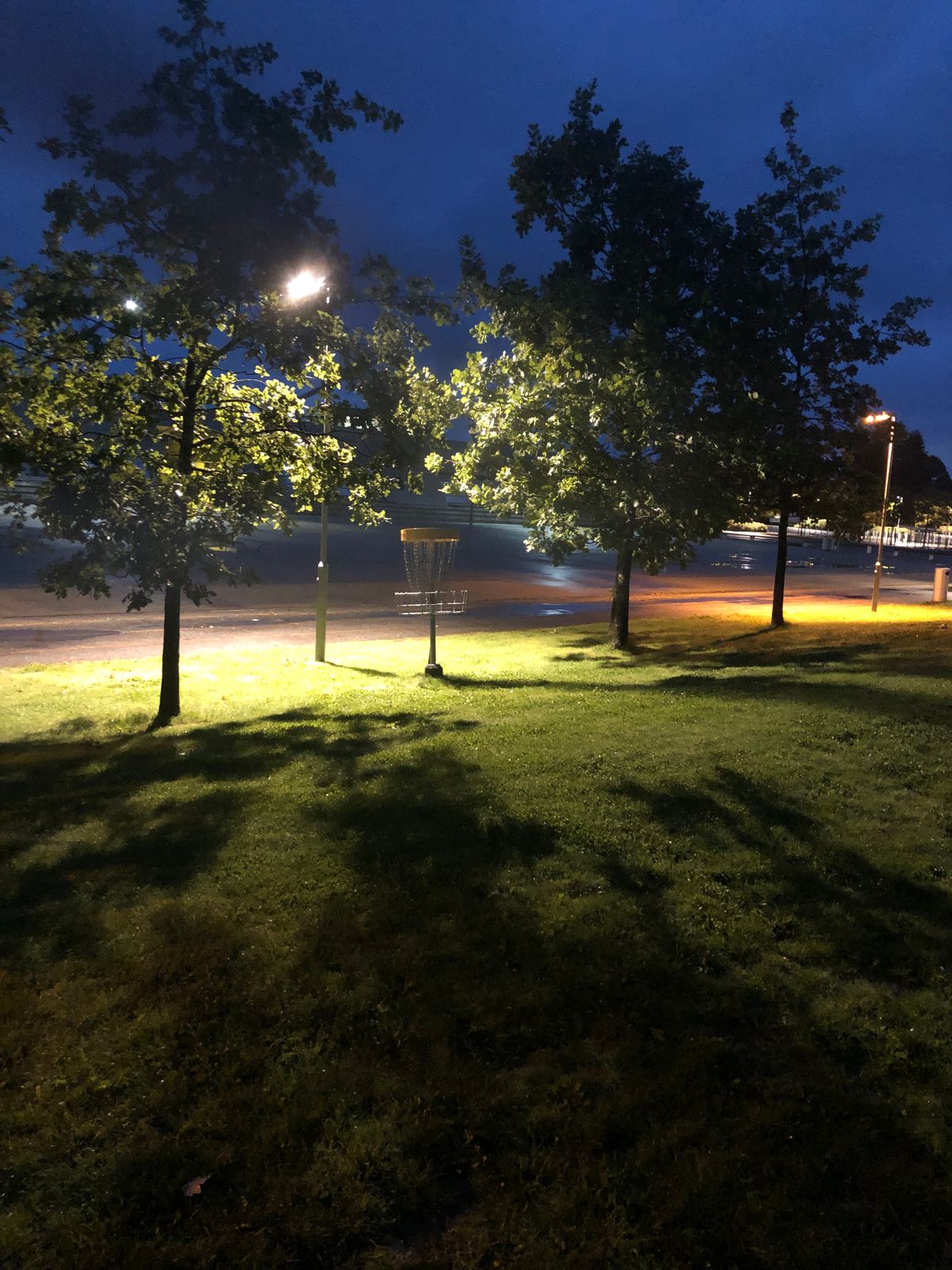 Hull 1 & 9 når solen har gått ned