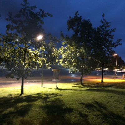 Hull 1 & 9 når solen har gått ned