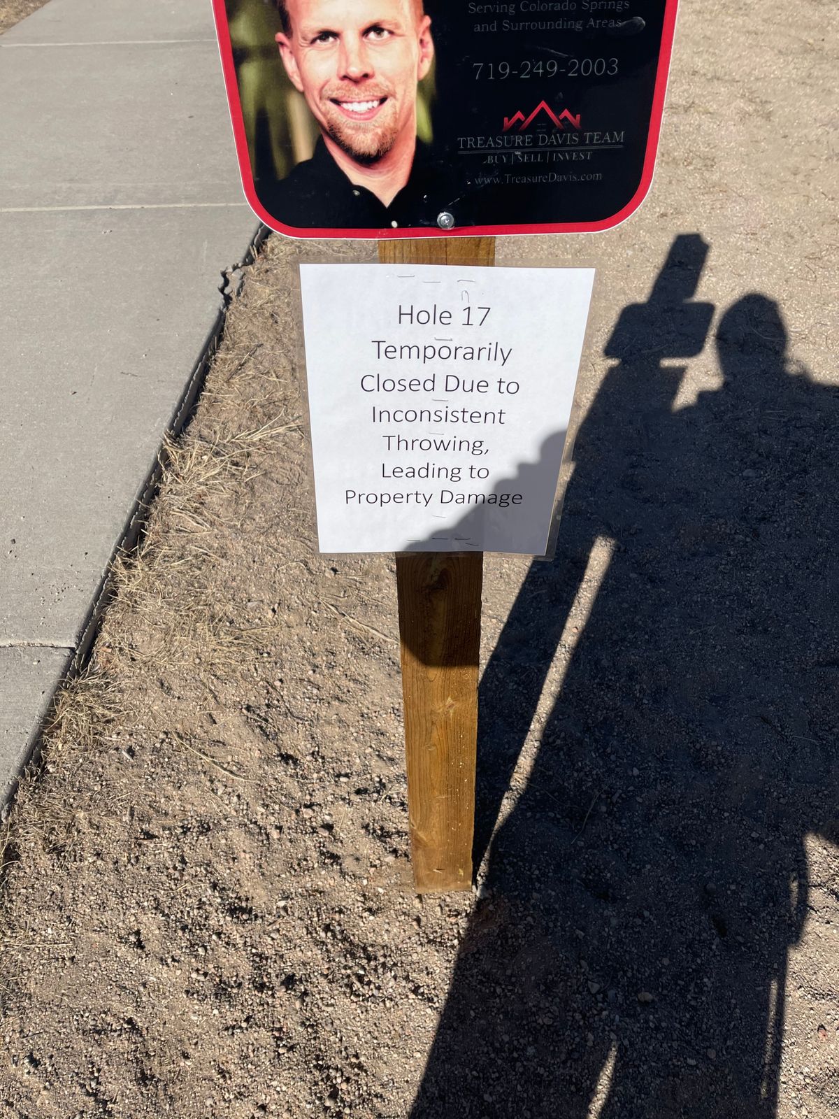 Hole 17 closed