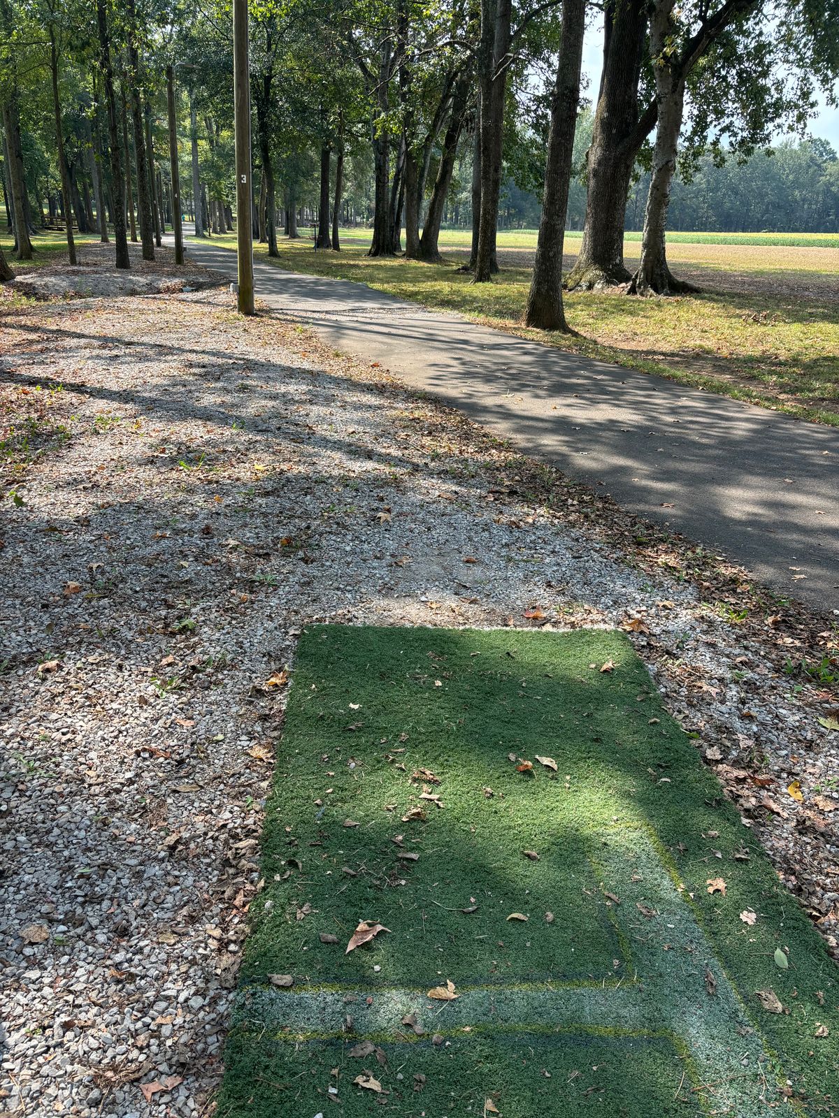 Hole 1 teepad