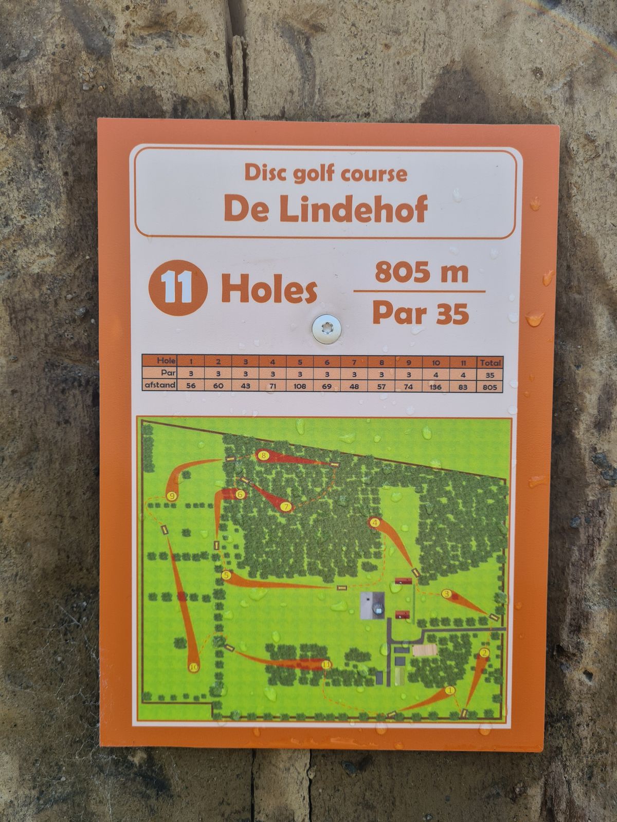 Course lay-out