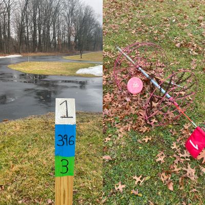 New tee signs are a stark contrast to the tired baskets