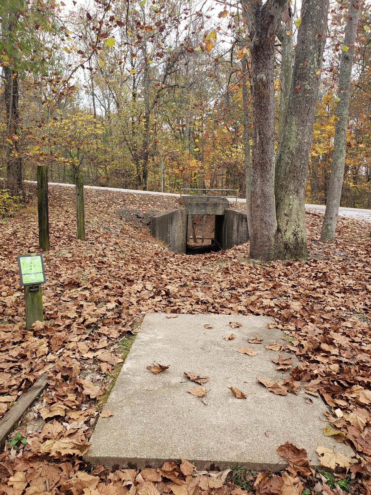 Hole #1. Through the tunnel..