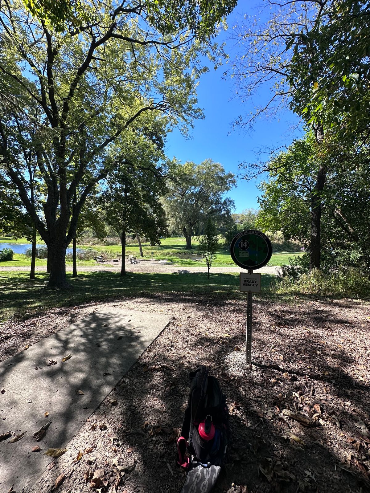 14 long tee. Watch out for the river