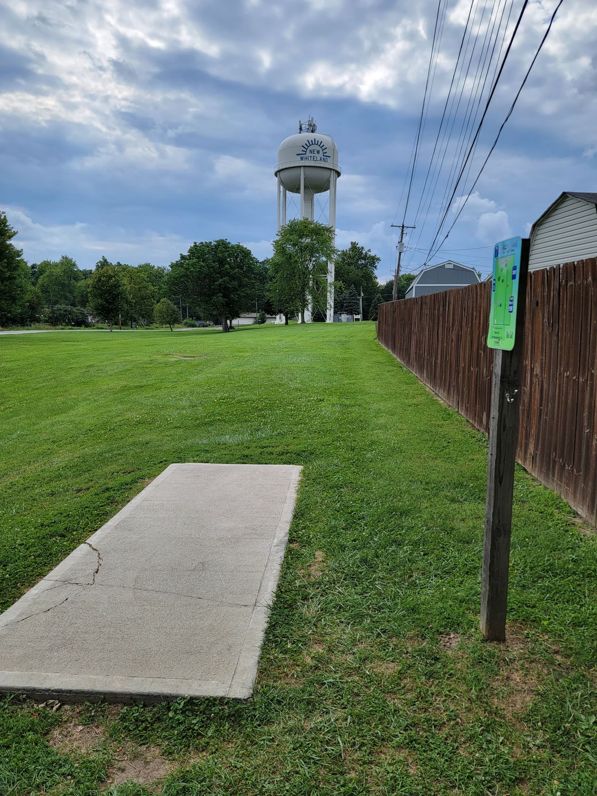 Hole 7 from the tee. Watch you don't land in the back yard.