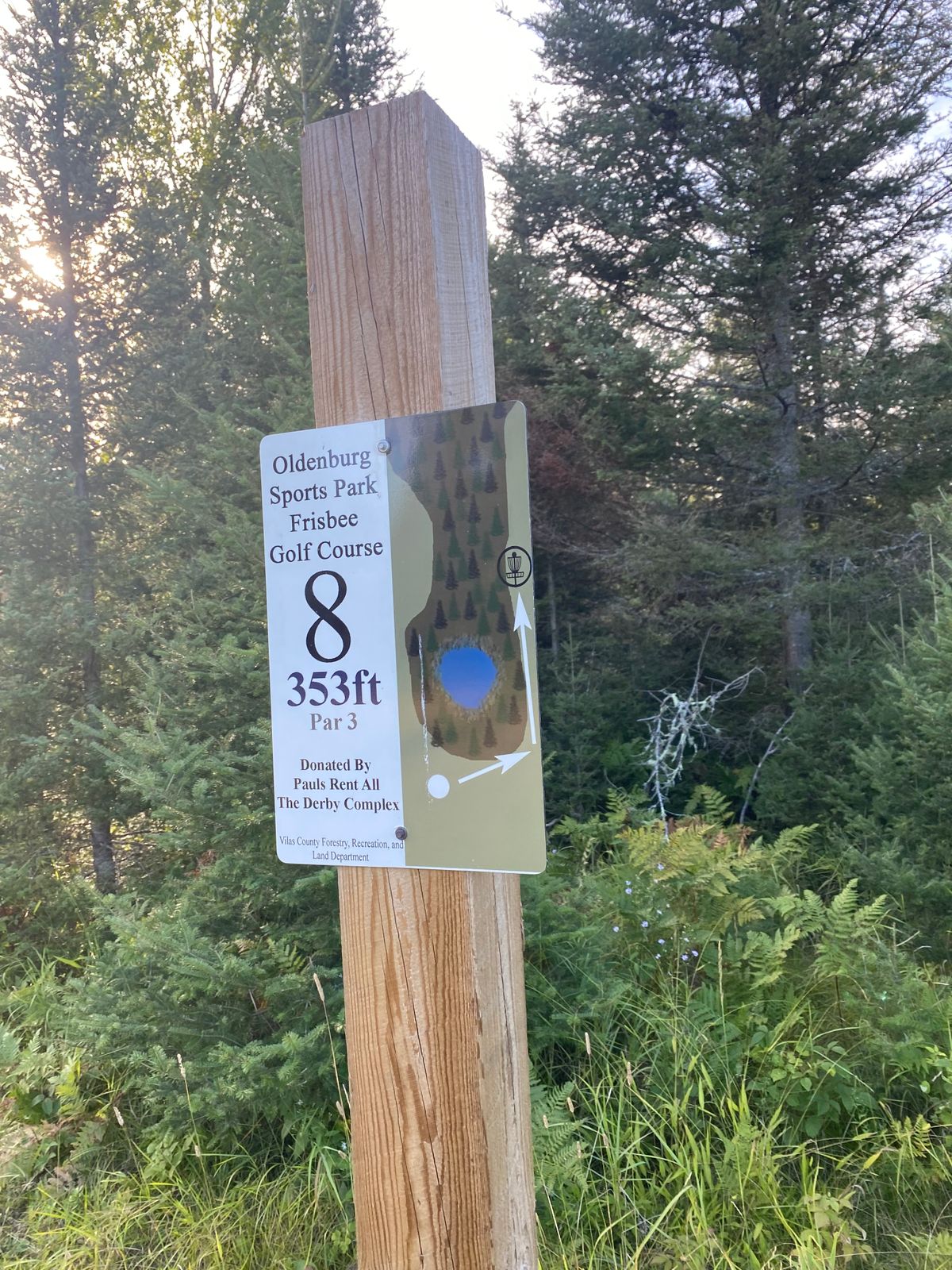 Hole 8. Very sharp dogleg.