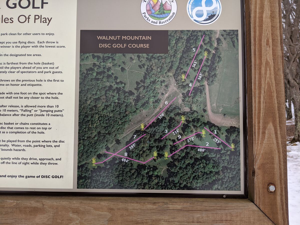Layout before hole 1