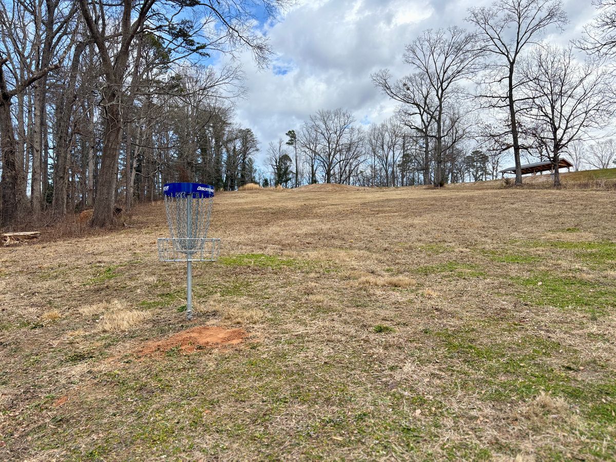Hole 1 basket to tee