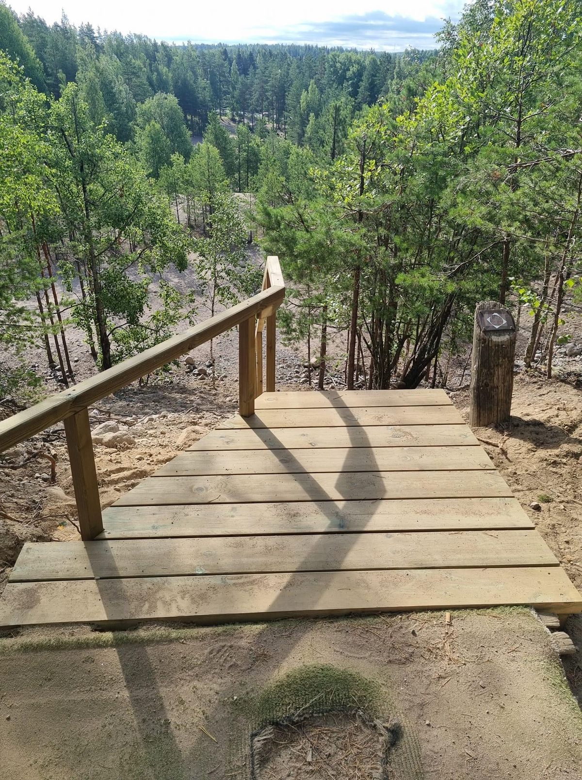 New stairs at hole 10.