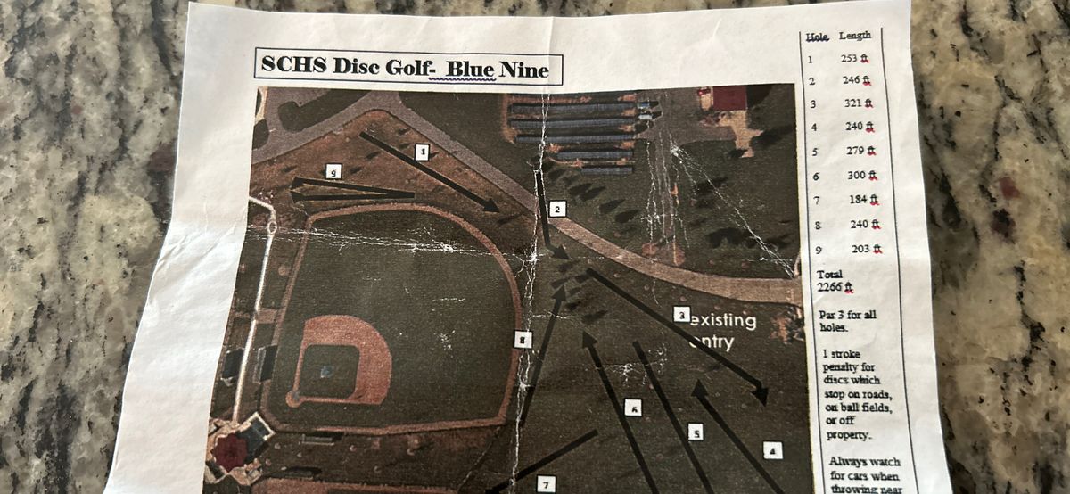 Maps are in the little black box on hole 1’s sign