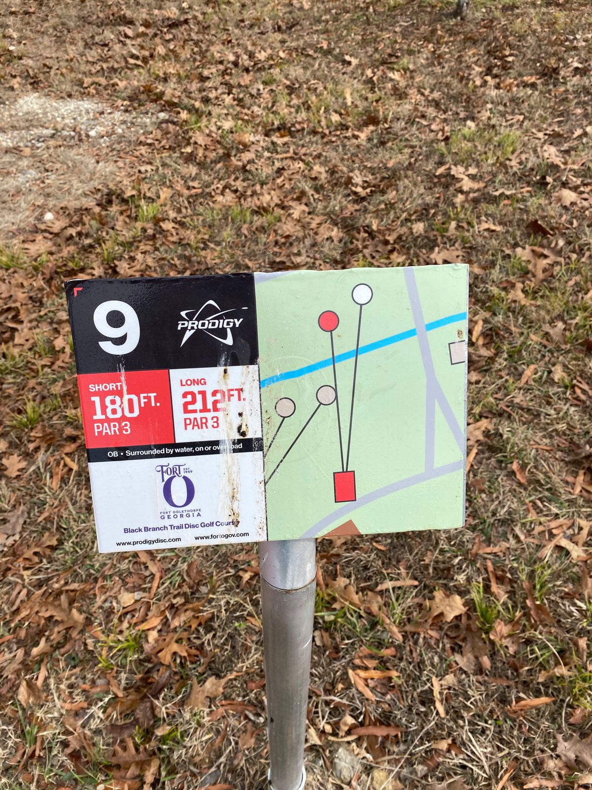 Hole 9 Sign