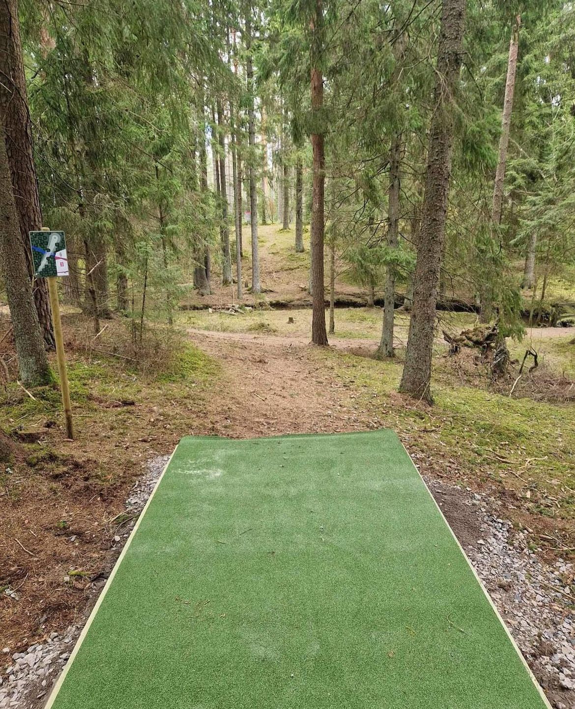 Hål 6 med ny teepad