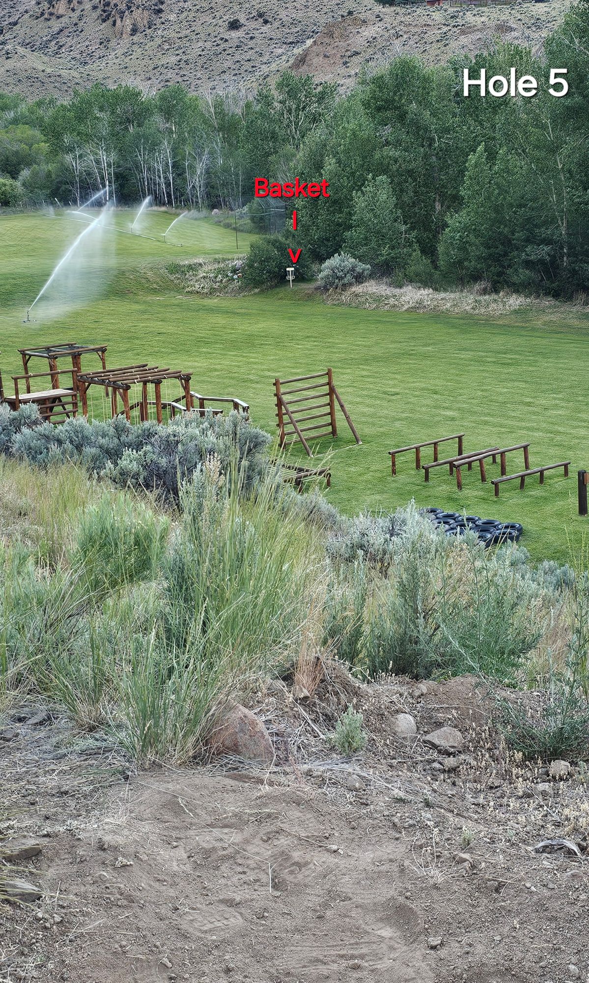Hole 5 tee view