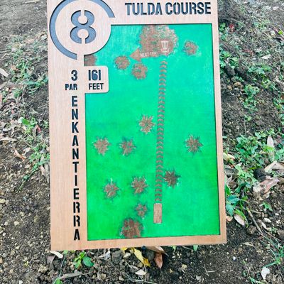 Hole 8 signage.