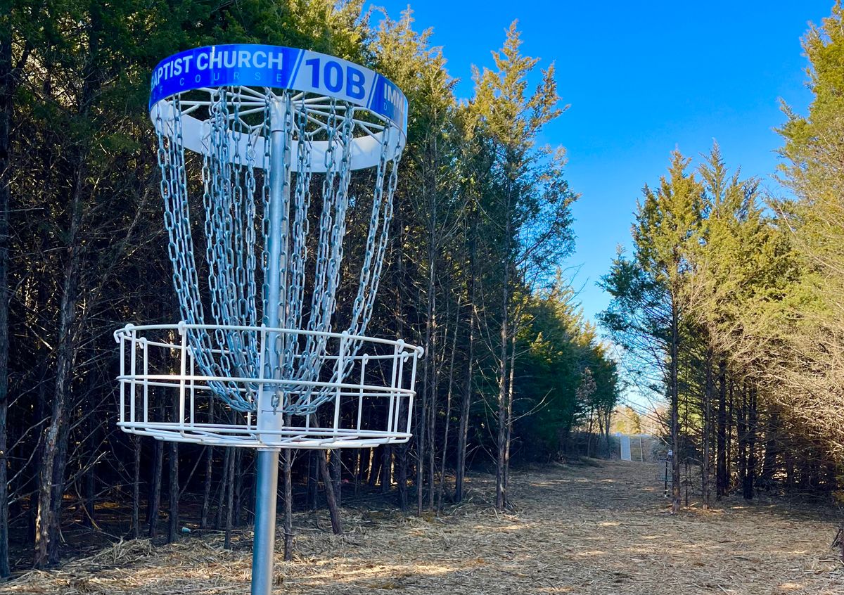 Famous hole 10B in a huge stump!