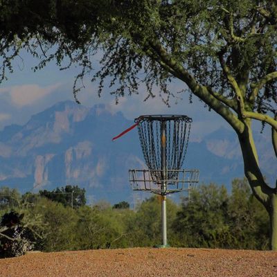 Hole 2 basket looking East