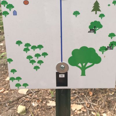 Hole 9 tee sign