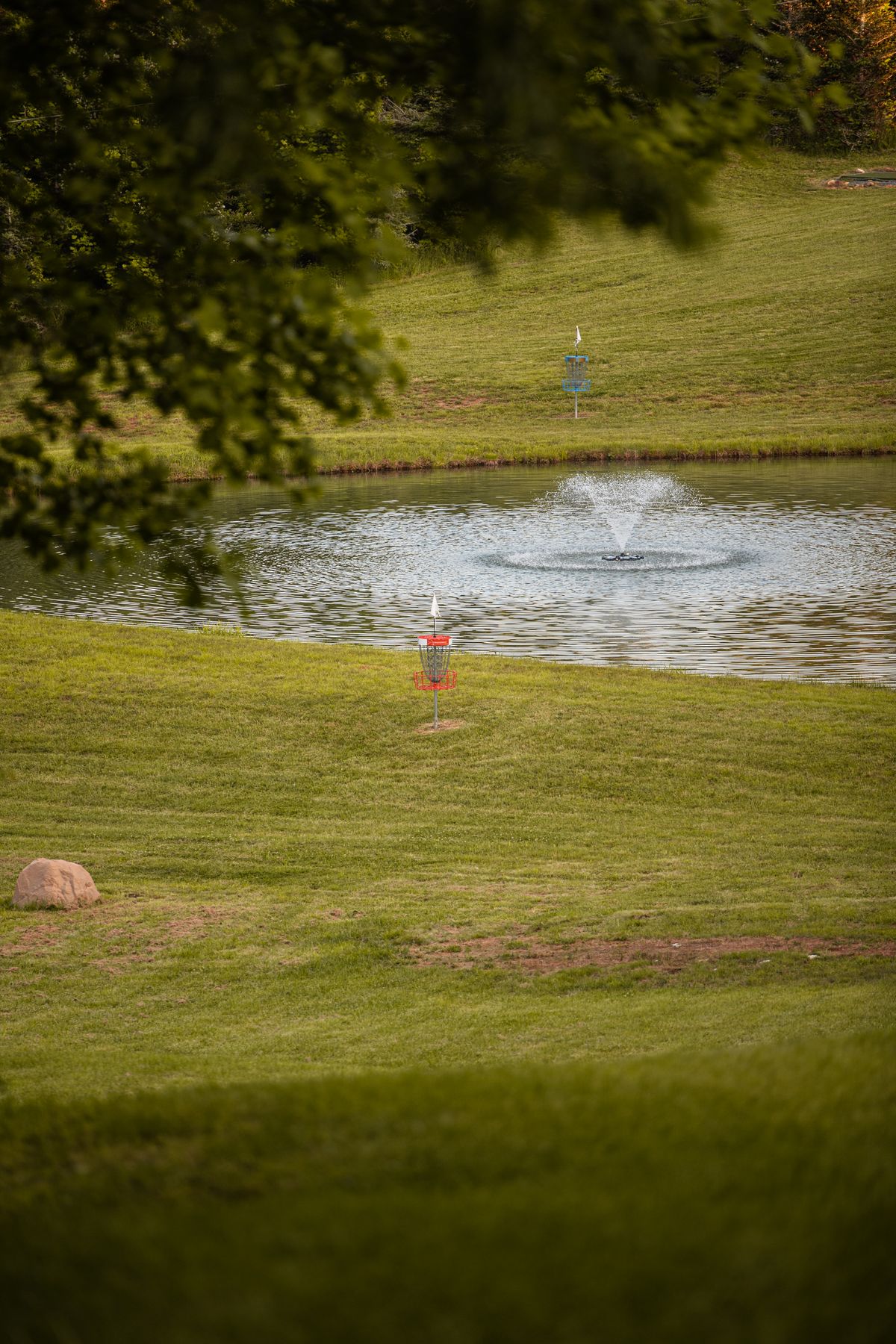 Hole 18 from tee pad