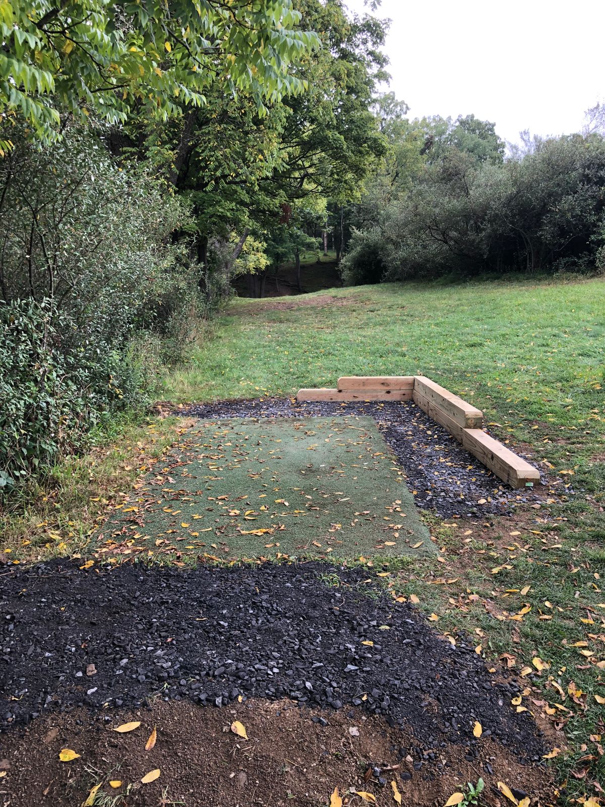 Tee 2 with new wall and extended runup