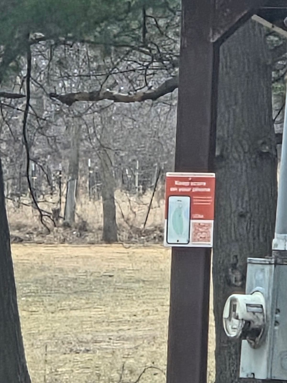 Udisc sign for mapping your round is on pavilion right before hoke 1