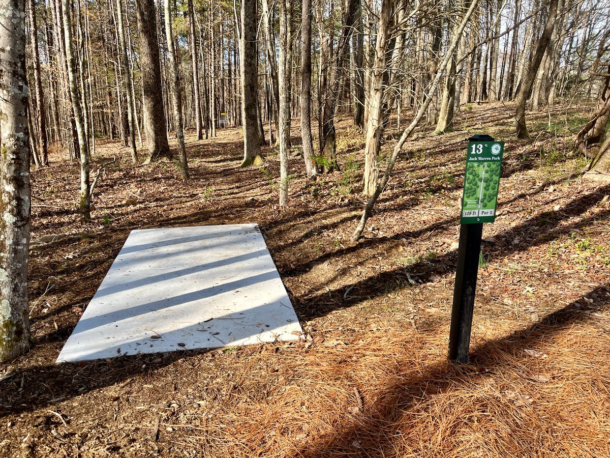 Hole 13 tee