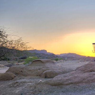 Hole 4 sand sculptures
