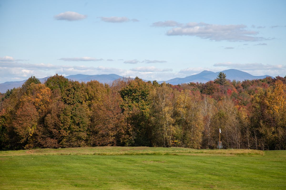 Hole 18 from the parking lot