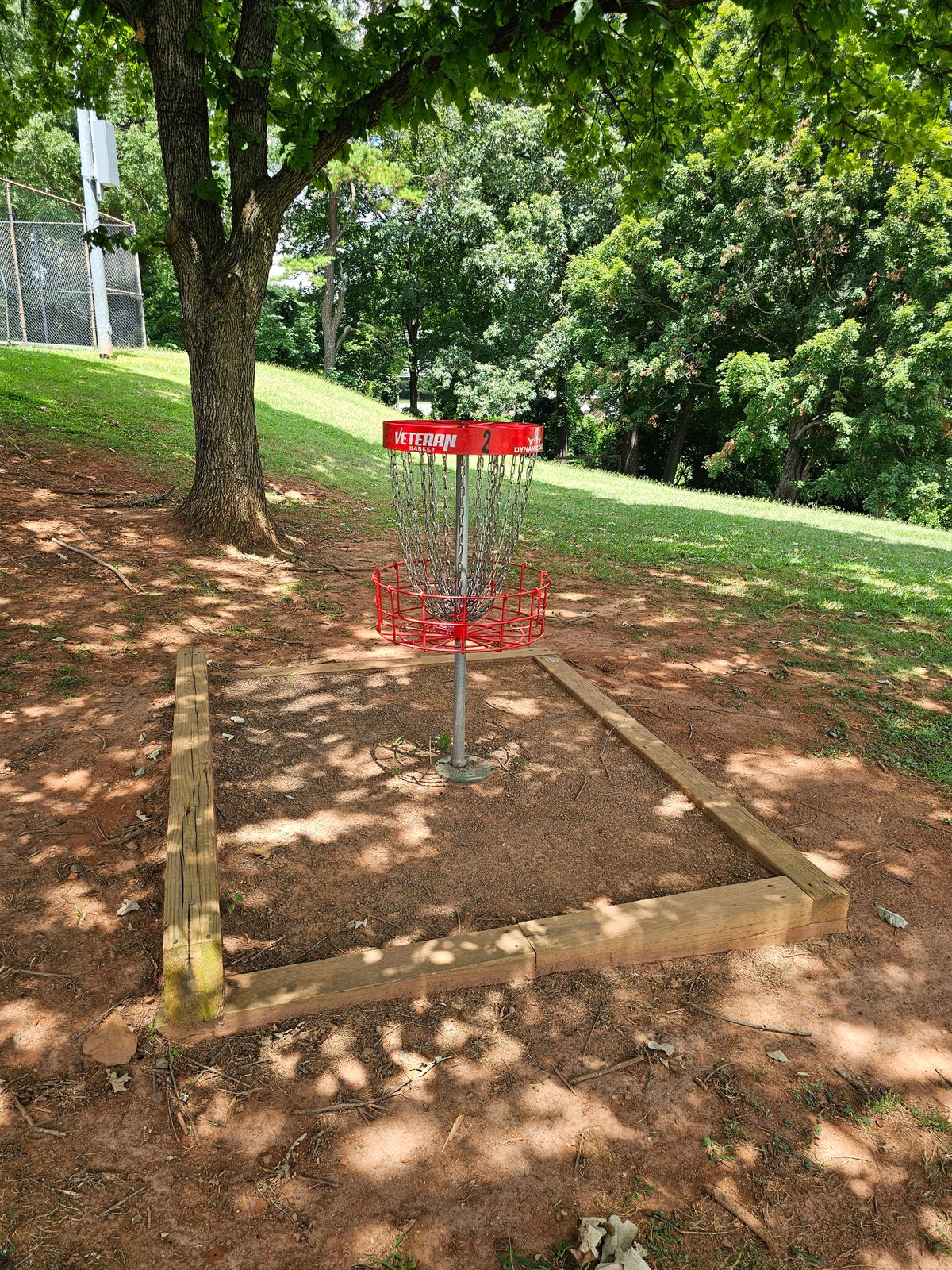 Hole 2's basket