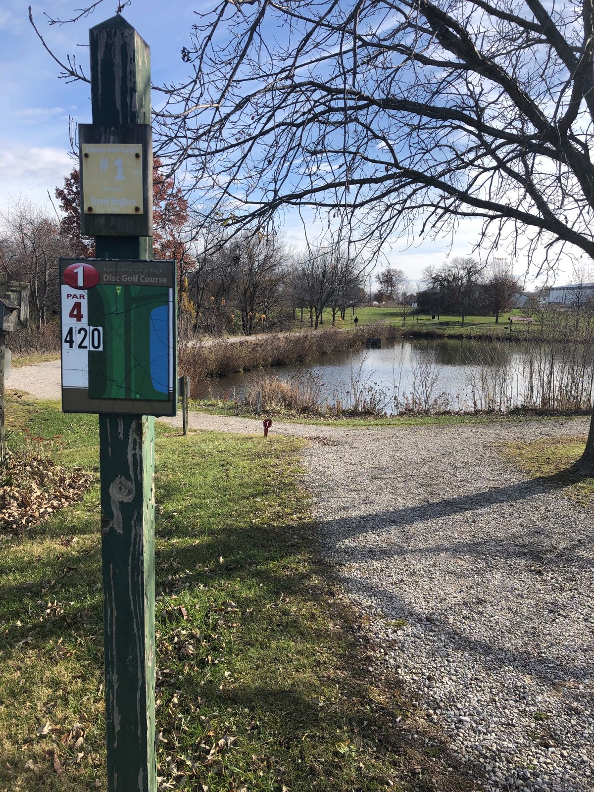 420ft water carry at hole 1.  Starting half way down gravel is more realistic.