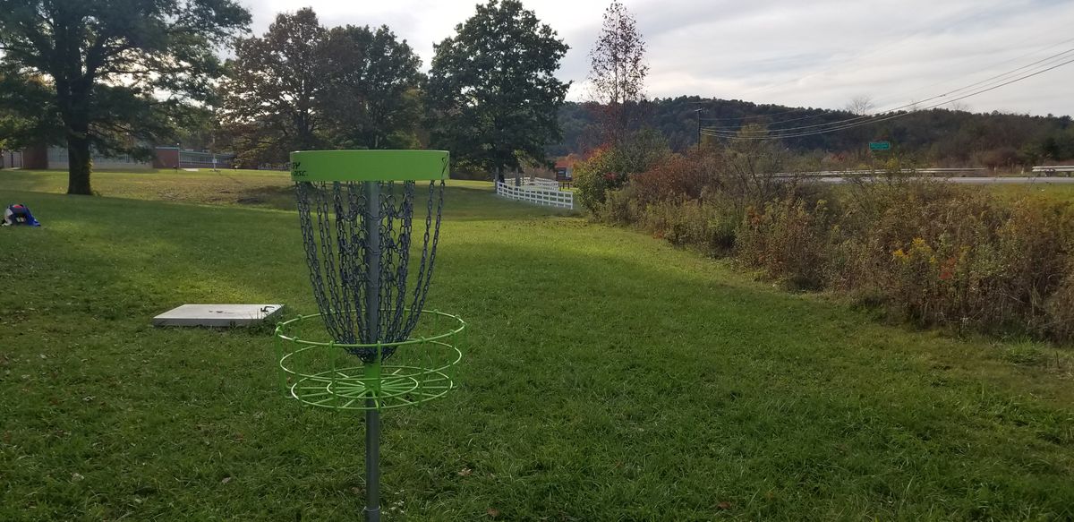 Hole 10 basket to tee