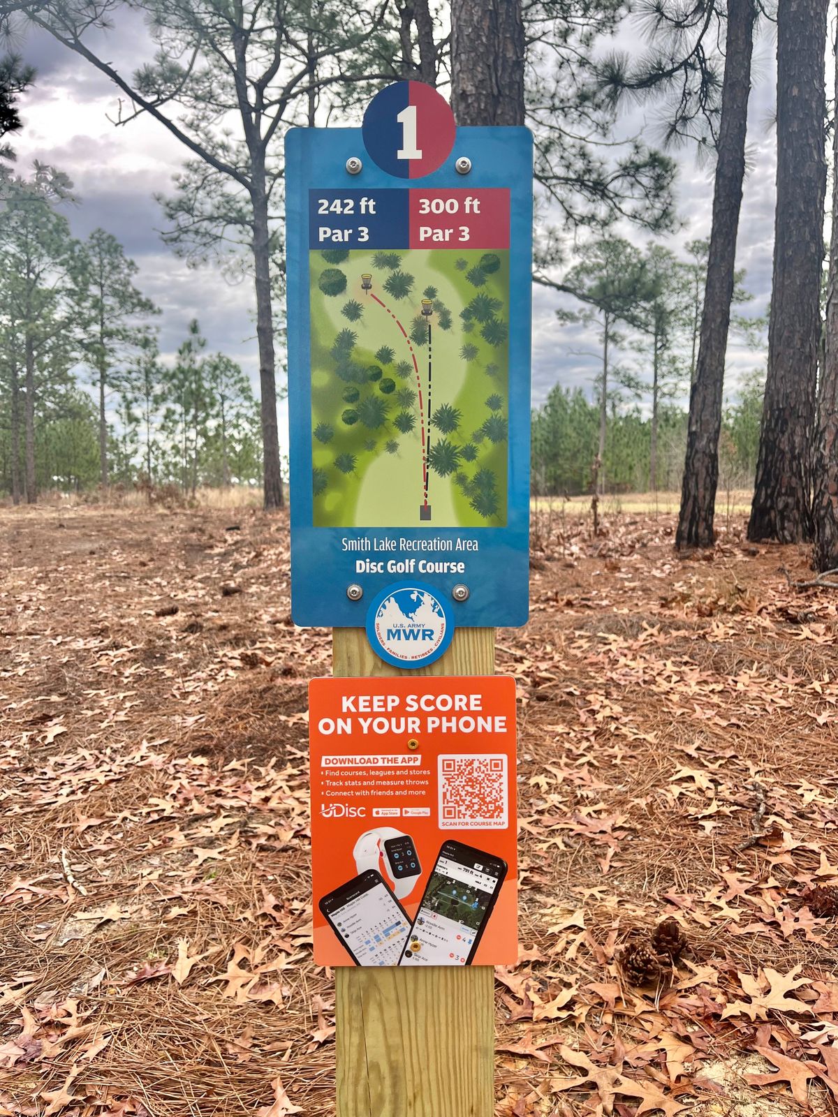 UDisc Signage for Scorecard and Virtual Course Guide