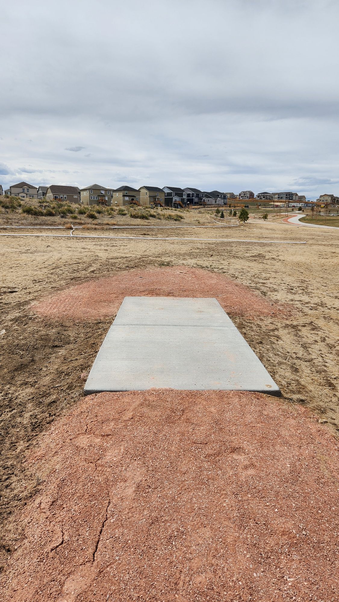 Hole 1's teepad.