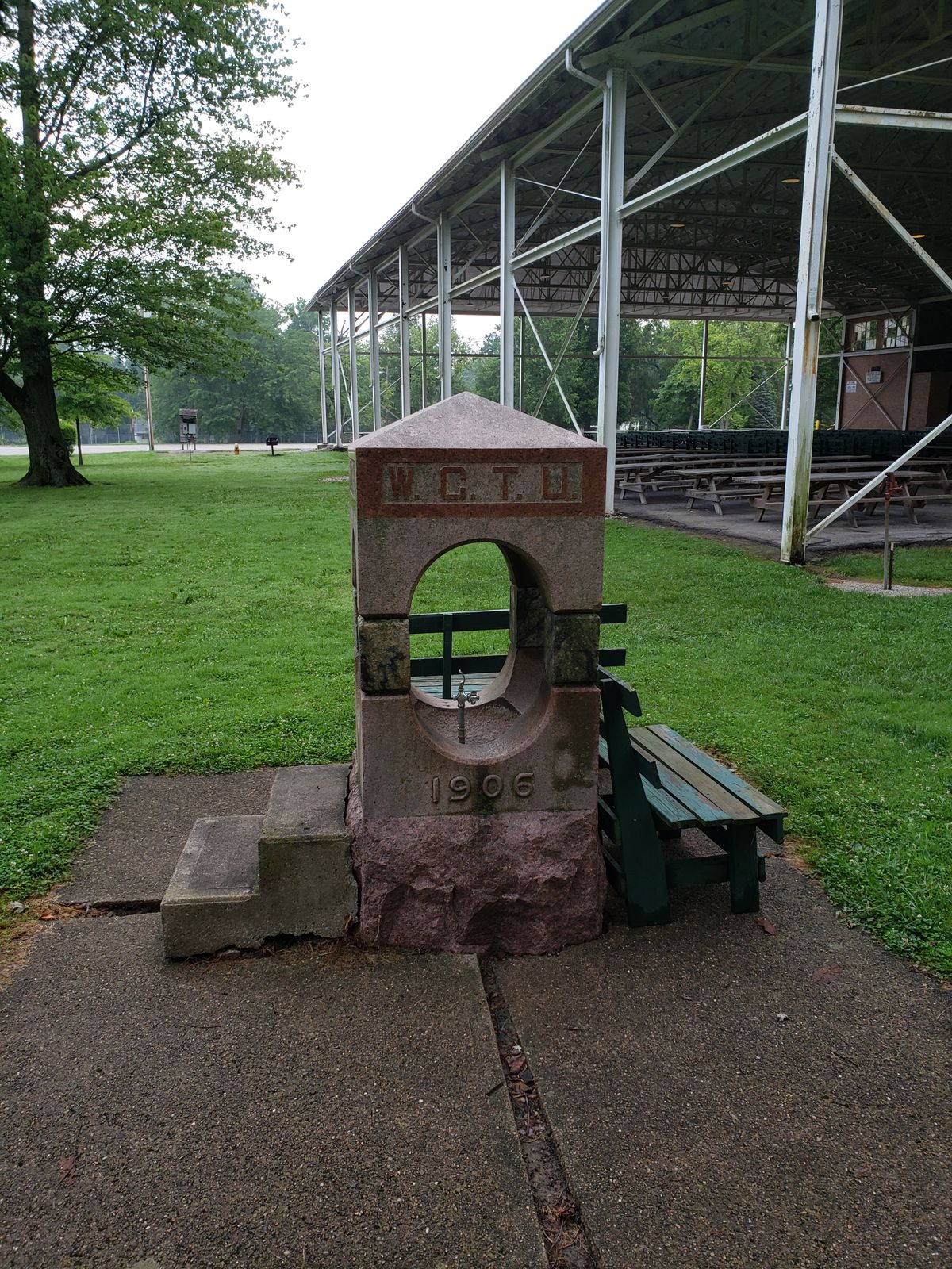 Old water fountain from early 1900's near #15 and #16