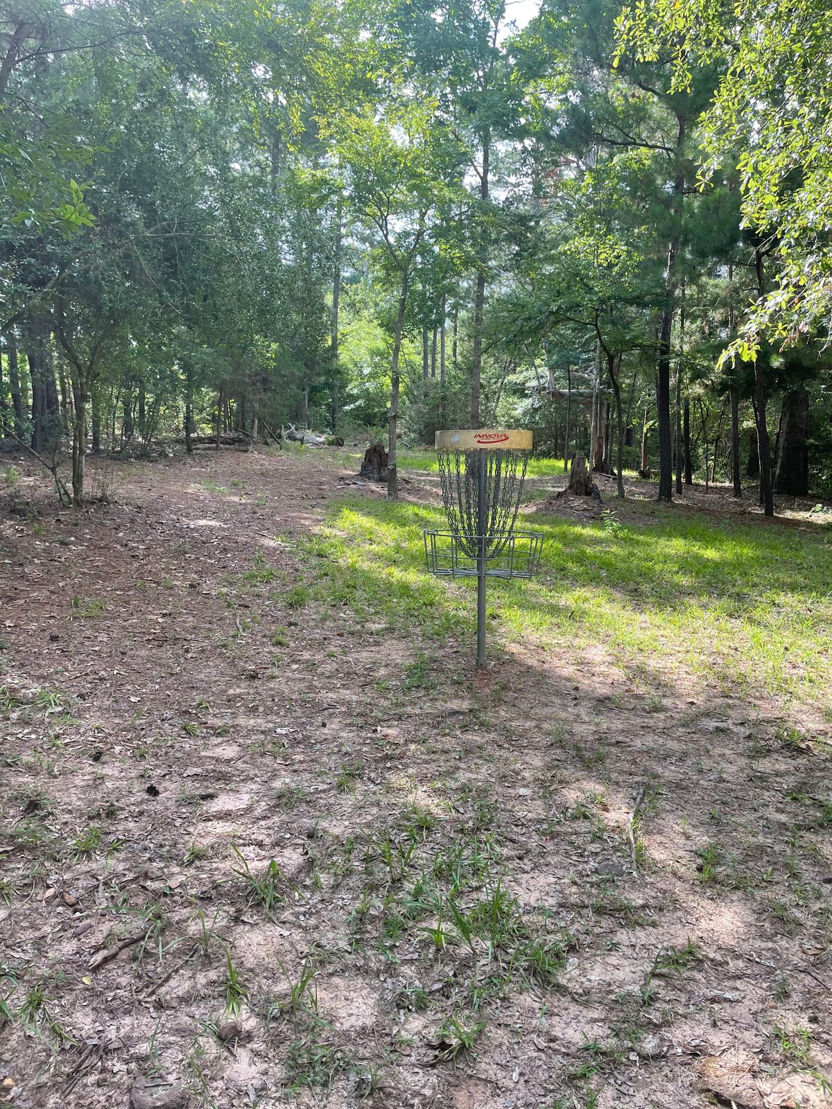 Finish of hole 4 after the left bend