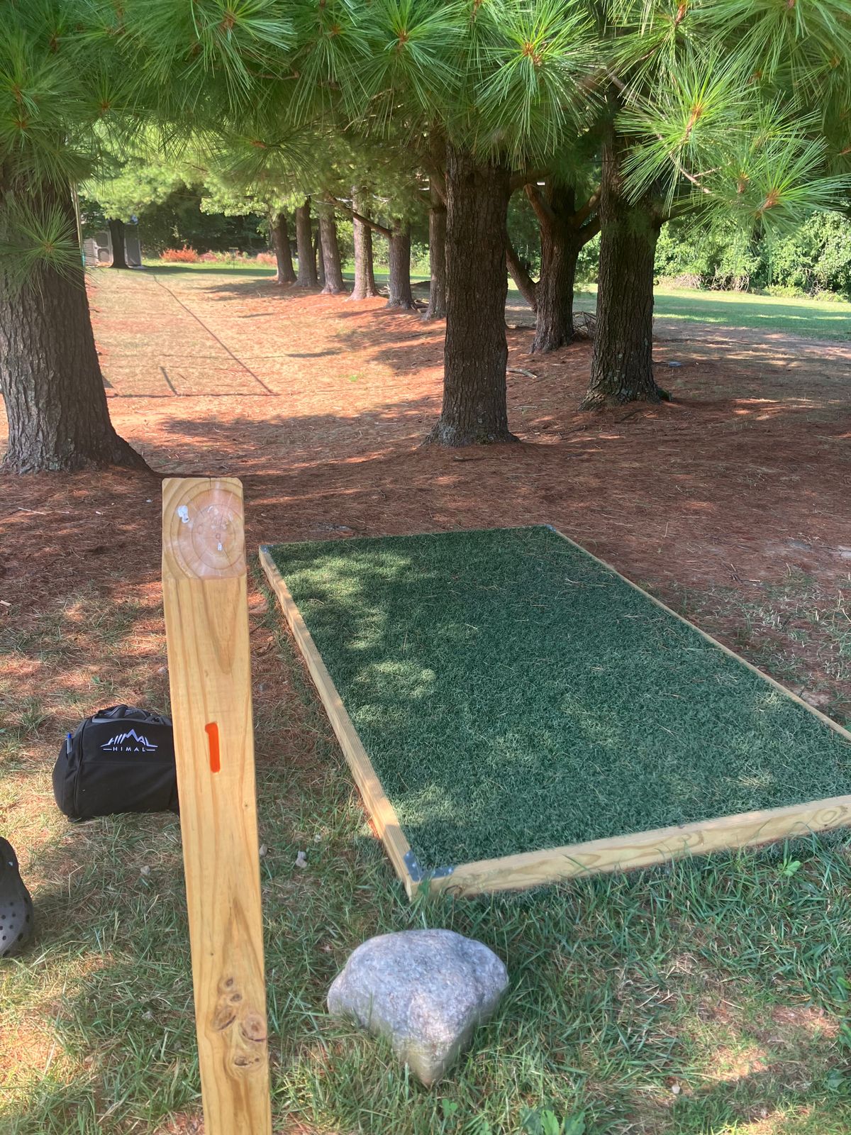 Hole #1 with new pad