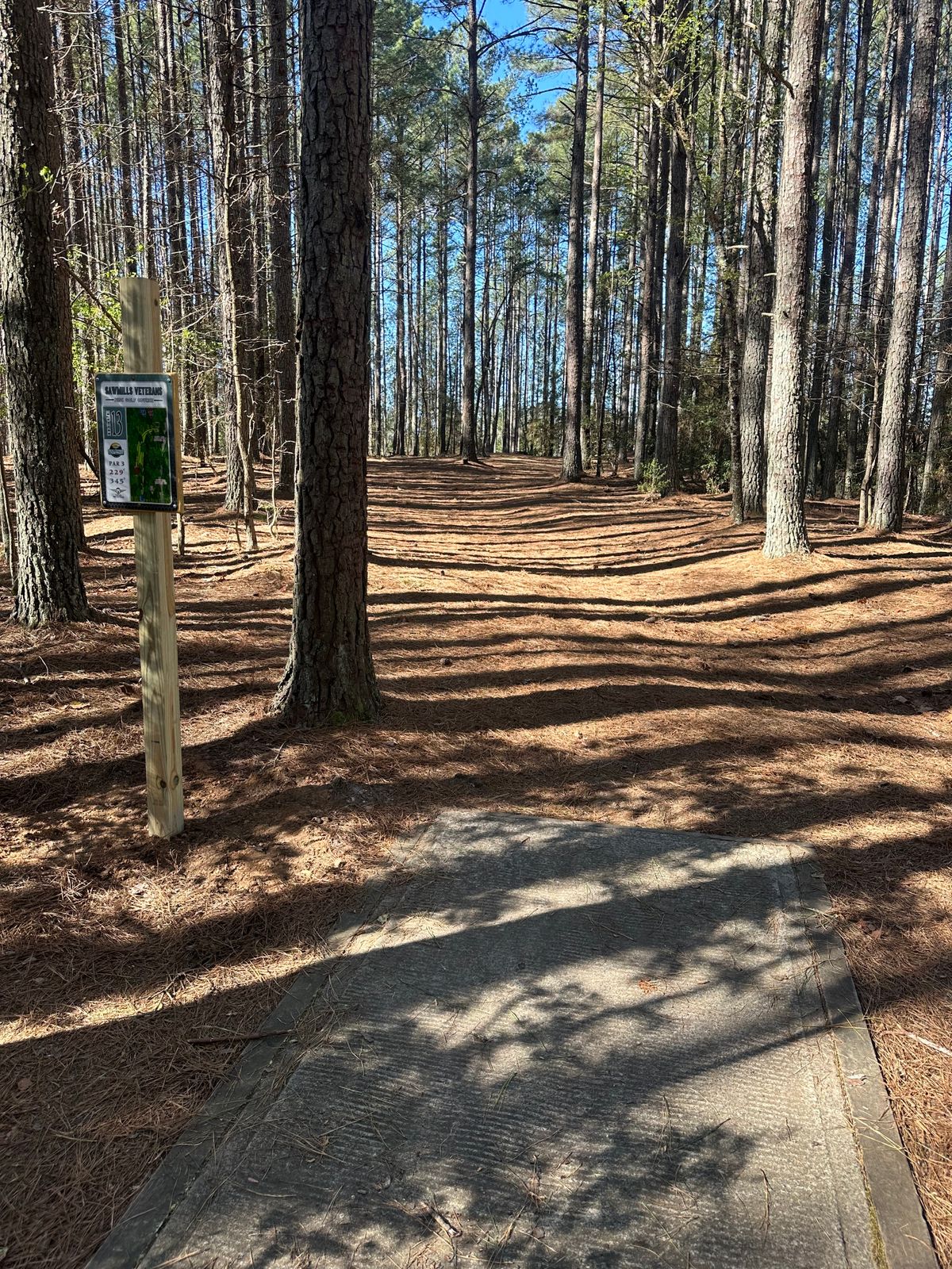 Hole 13 red tee pad