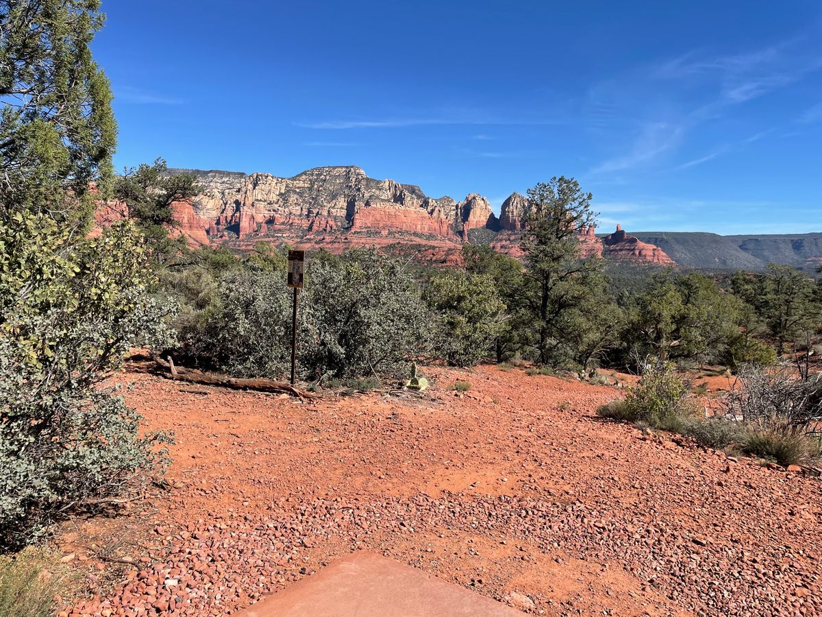 View from tee pad for hole 9/18