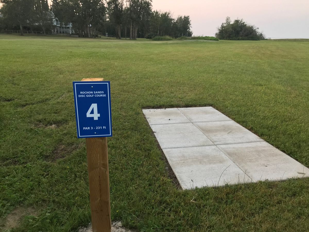 Hole 4 tee pad (new position off to the right of the original)