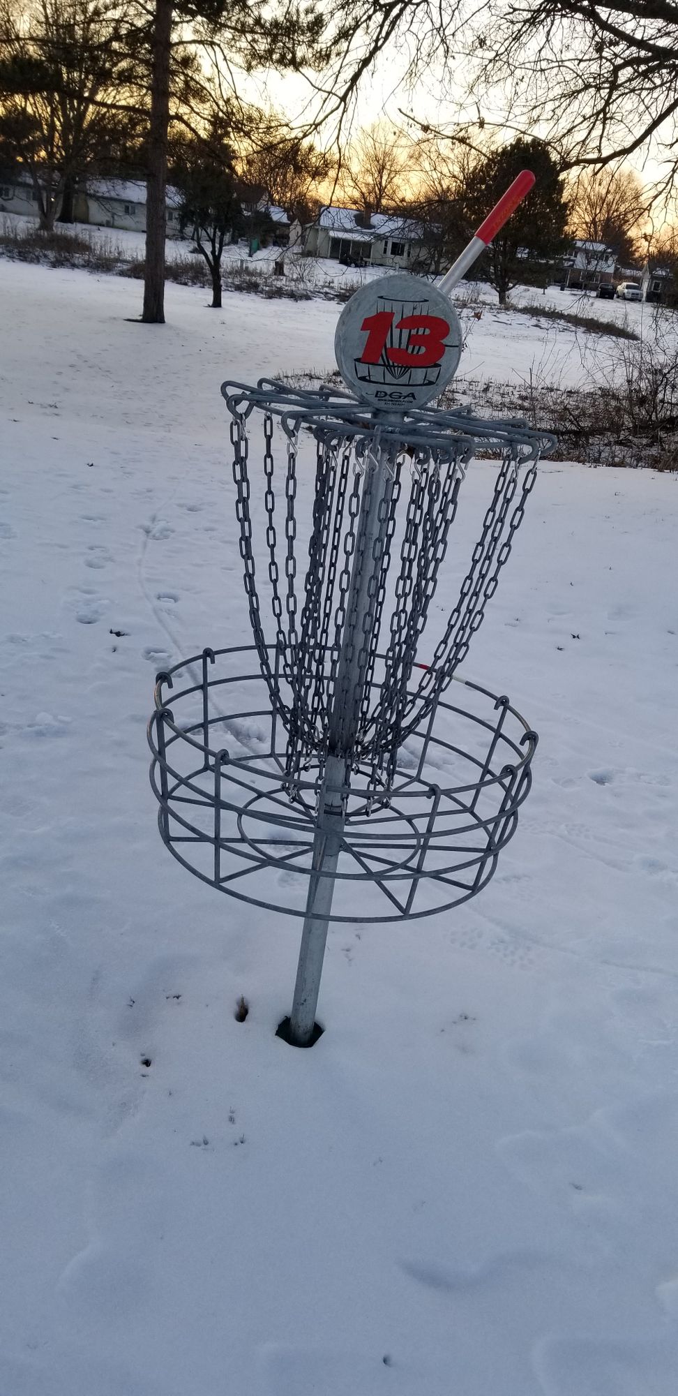 Hole 13 with broken quik stik